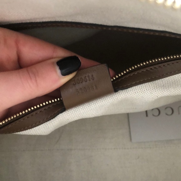 Brand New Gucci Monogram Tote with Beige Leather - Picture 12 of 16